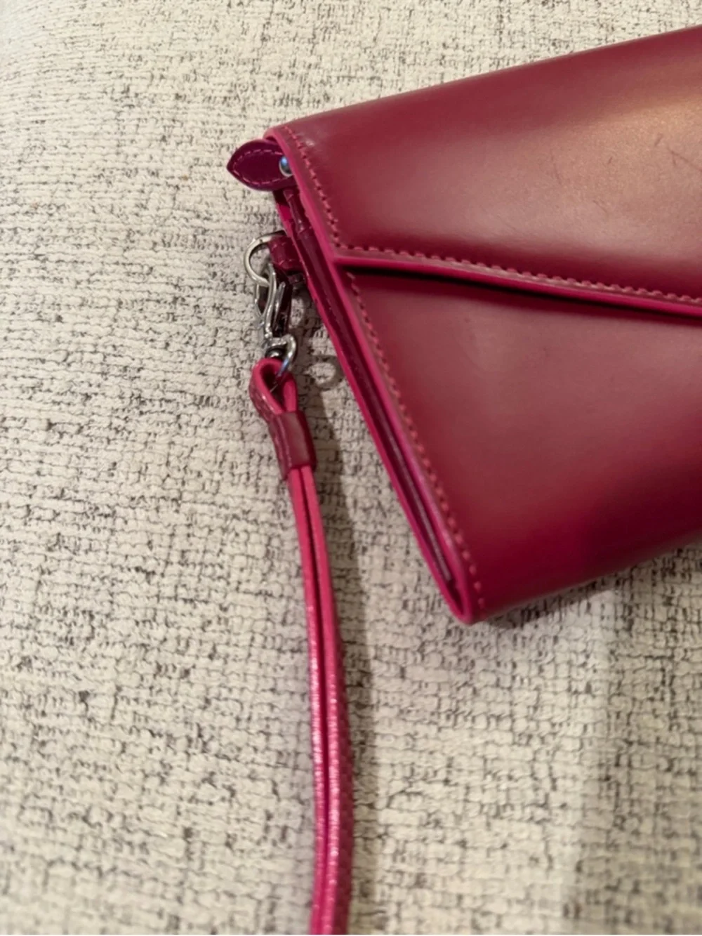 Lodis Burgundy Envelope Flap Wallet 7.5x4.5